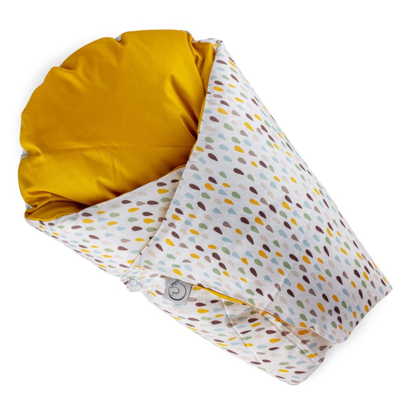 Feather swaddles Classic Barevné Kapičky/Okrová