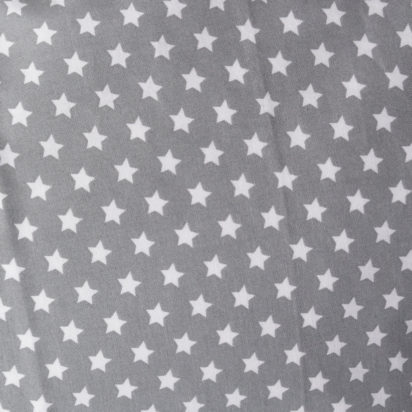 Náhradný povlak na vankúšik malý Sivá/biele mini hviezdičky