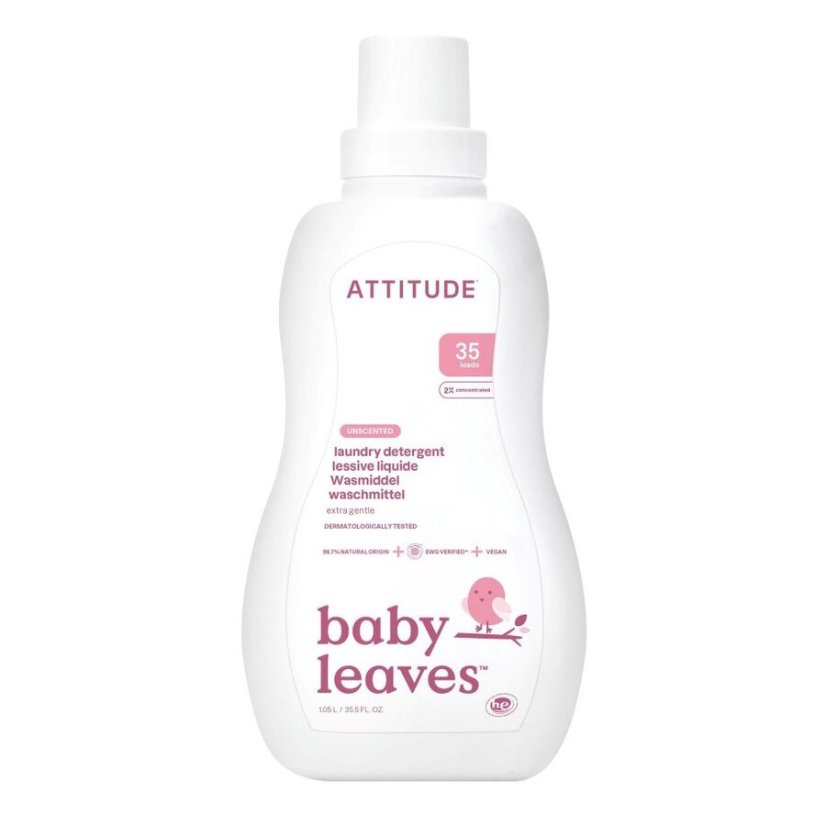 Prací gél pre deti ATTITUDE bez vône 1050 ml (35 pracích dávok)