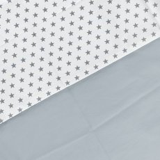 Náhradný povlak na zavinovačku Klasik Šedá Bílá /šedé mini hvězdičky