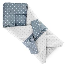 Zavinovačka zaväzovacia/obojstranná Šedá Bílé hvězdy/Bílá Šedé hvězdy