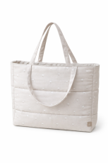 Velká pevná látková taška 52 × 42 cm – taška ke kočárku i na rameno Tulipány