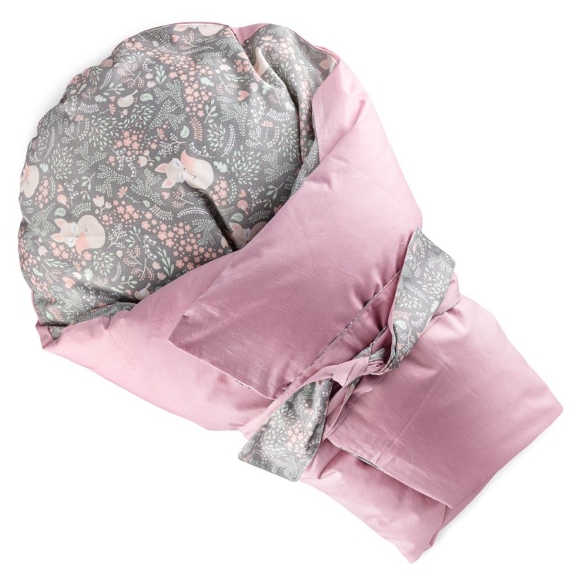 Feather swaddles Classic Double-sided binding Lištičky Starorůžová