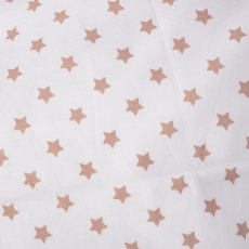 Náhradní povlak na polštářek malý Bílá/hnědé malé hvězdičky