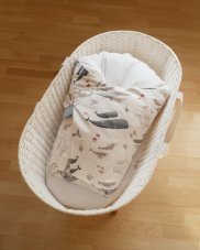 Péřová zavinovačka Maxi Velryby Šedá