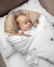 Páperová zavinovačka Maxi Něžná Srdíčka Hnědá