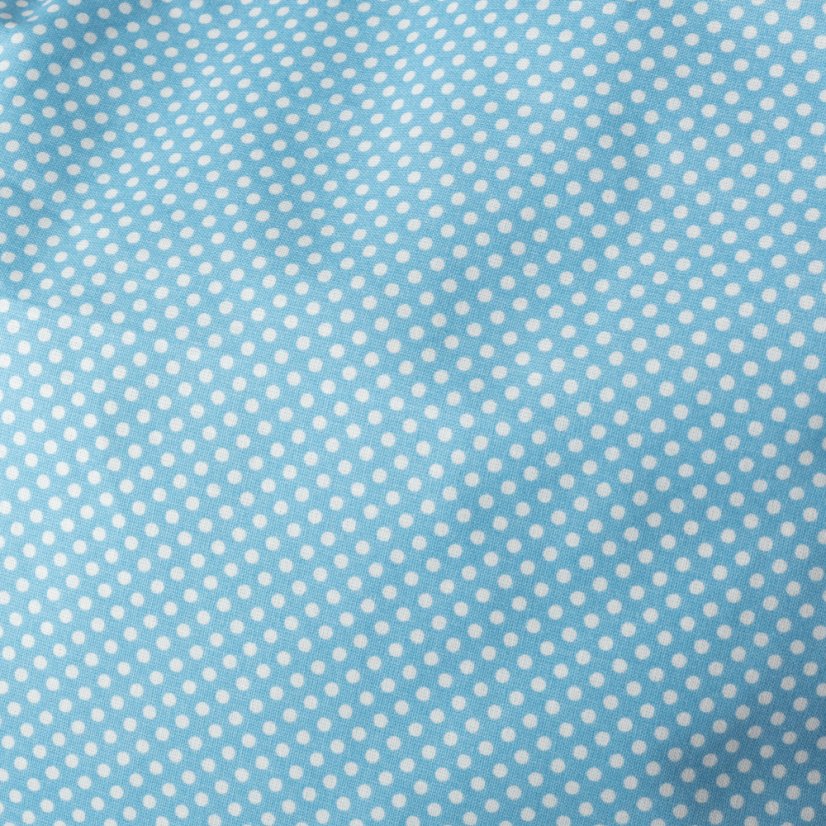 Náhradní povlak na polštářek Modrá bílý puntík