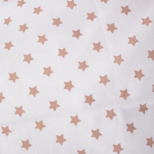 Náhradní povlak na polštářek Bílá/hnědé malé hvězdičky