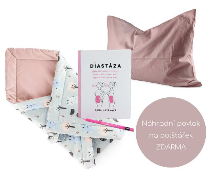 Zýhodnený set Srnky Starorůžová + Náhradná obliečka na vankúšik ZADARMO