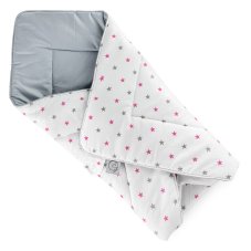 Zavinovačka Bílá/Šedé a Růžové hvězdy Šedá