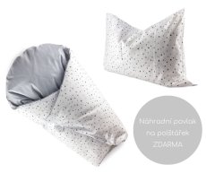 Zvýhodnený set Kaňky Šedá + Náhradné Obliečka na vankúšik ZADARMO