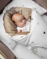 Páperová zavinovačka Klasik Něžná Srdíčka Hnědá