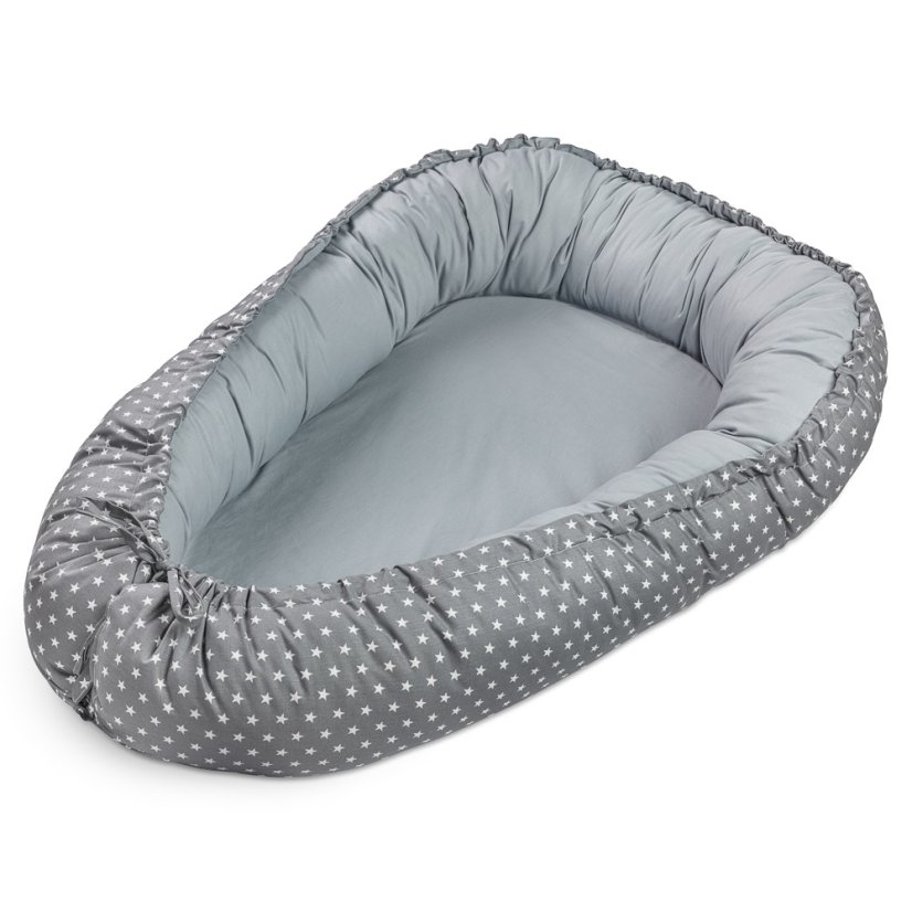 Hnízdo Šedá/Bílé mini hvězdy Šedá