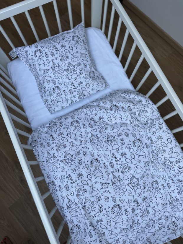 Otulacz Down Swaddle Classic, wiązany, dwustronnie Barevné Kapičky Modrá