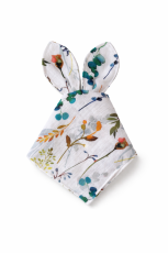 Muslin Plush Bunny Comforter – Meadow Pattern Baby Lovey