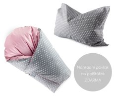 Zvýhodněný set Hvězdičky/Starorůžová + Povlak na polštářek ZDARMA