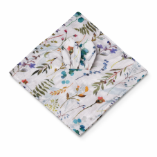 Muslin Plush Bunny Comforter – Meadow Pattern Baby Lovey