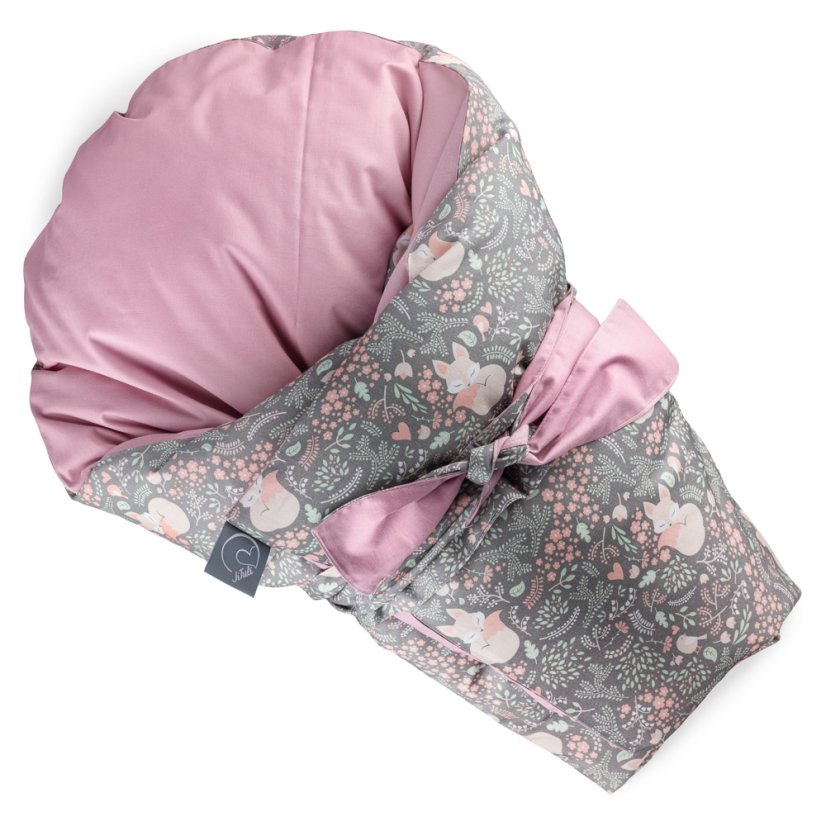 Feather swaddles Classic Double-sided binding Lištičky Starorůžová