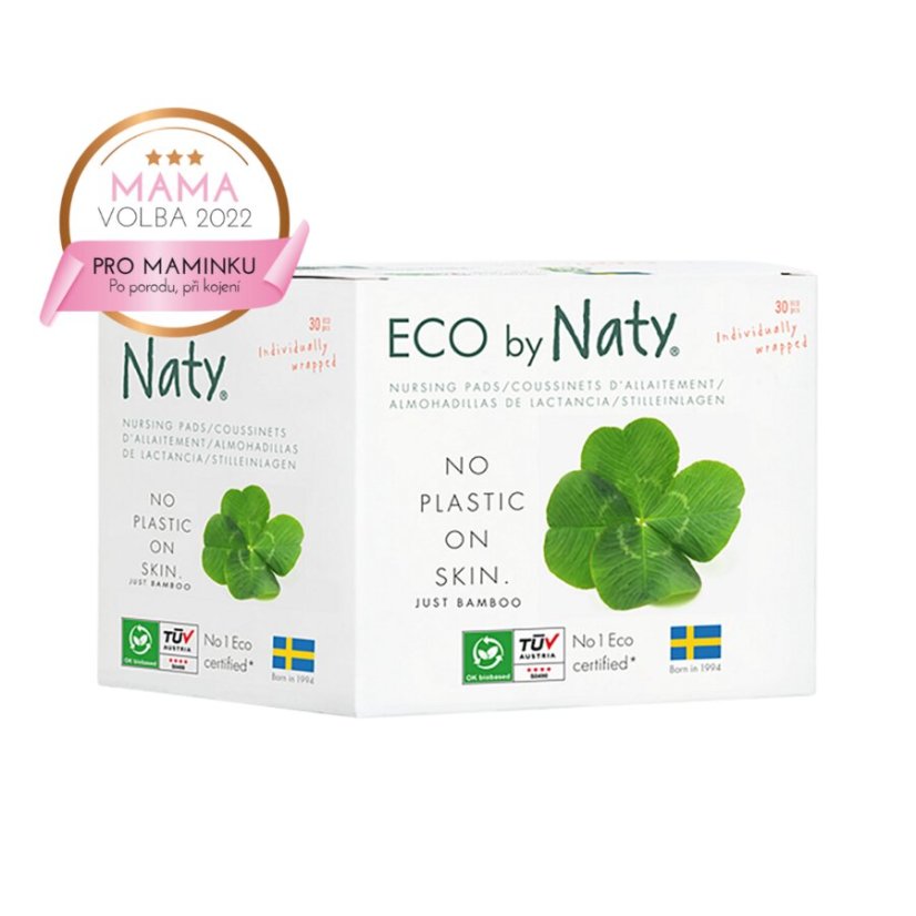 Prsné vložky pre dojčiace ženy ECO by Naty (30 ks)