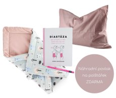 Zýhodnený set Srnky Starorůžová + Náhradná obliečka na vankúšik ZADARMO