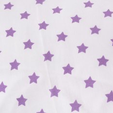 Péřový polštářek Bílá/fialové hvězdy
