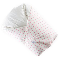 Páperová zavinovačka Maxi Biela/ružove hviezdičky