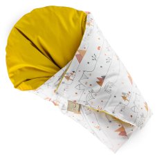 Feather swaddles Classic Zvířátka na horách Okr