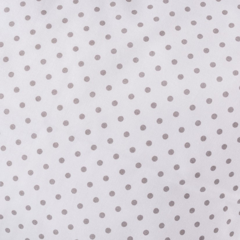 Péřový polštářek Bílá/šedý puntík