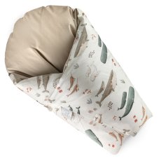 Péřová zavinovačka Klasik Velryby Hnědá