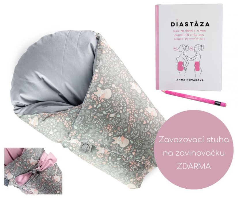 Zvýhodněný set Lištičky Šedá + Zavazovací stuha ZDARMA
