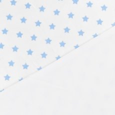 Náhradný povlak na zavinovačku Klasik Biela/bledomodré malé hviezdičky
