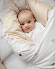 Páperová zavinovačka Klasik Něžná Srdíčka Béžová