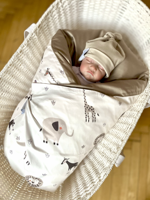 Péřová zavinovačka Maxi Lvíčci Hnědá